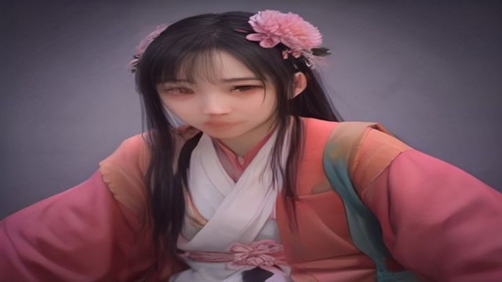 菠萝视频播放器界面截图，右下角显示清晰度切换按钮与齿轮图标，画面呈现视频播放操作界面细节